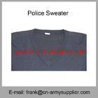 Wholesale Cheap China Military Wool Polyester  Police Army Navy Blue Pullover