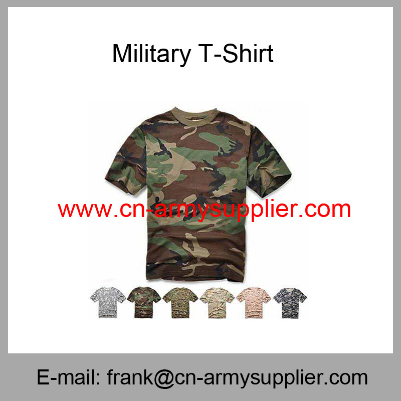 Wholesale Cheap China Army Digital Camouflage Military Police T-Shirt