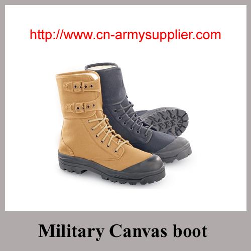 Wholesale Cheap China Army Color Military Training Cotton Canvas Boots