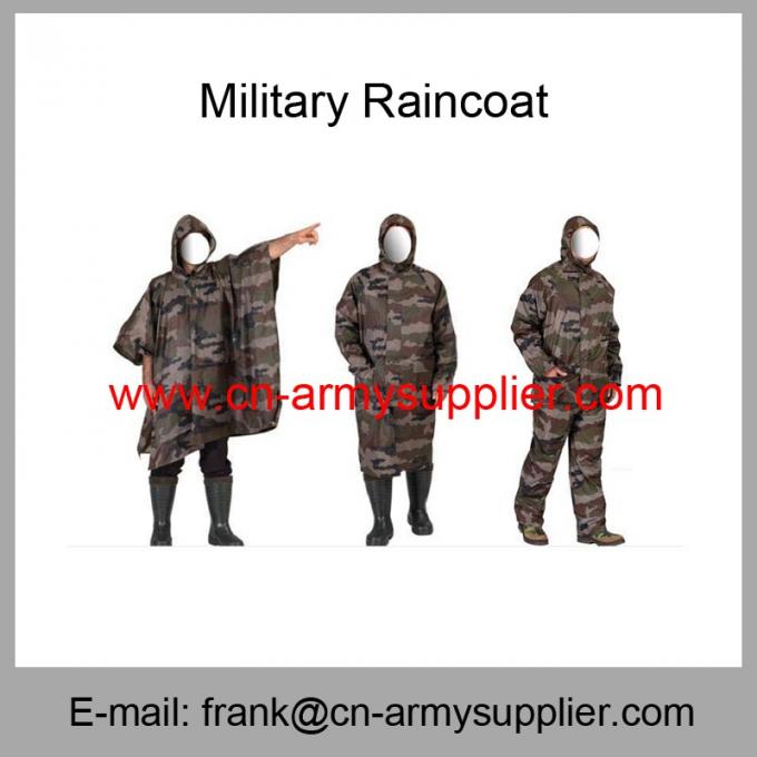 Wholesale Cheap China Army Use Outdoor Waterproof Military Raincoat
