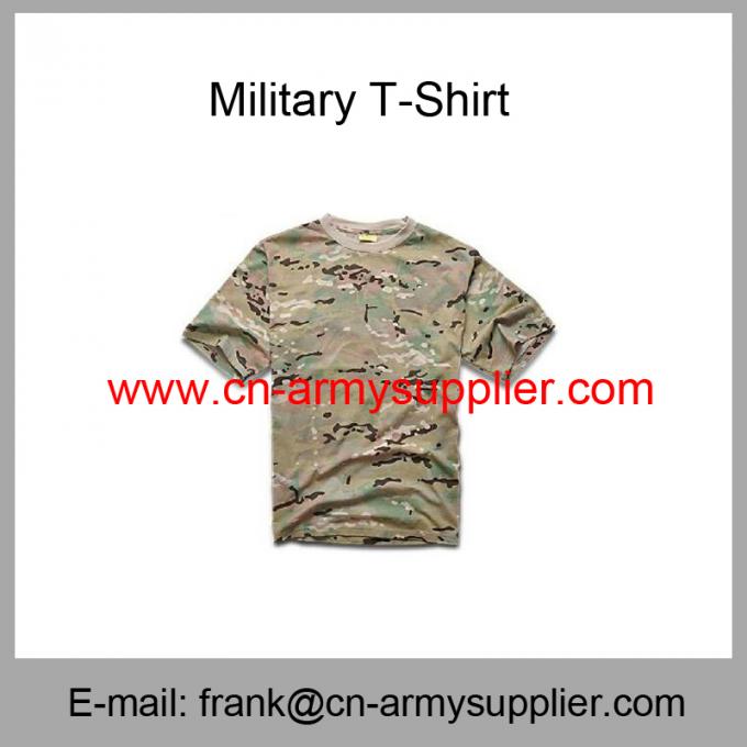 Wholesale  Cheap China Military Camouflage Cotton Army T-Shirt