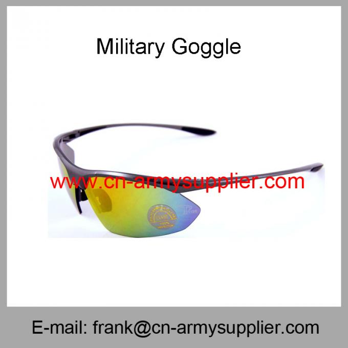 Wholesale Cheap China Outdoor Anti-Sctrach Anti-Fog Army Sun Goggles