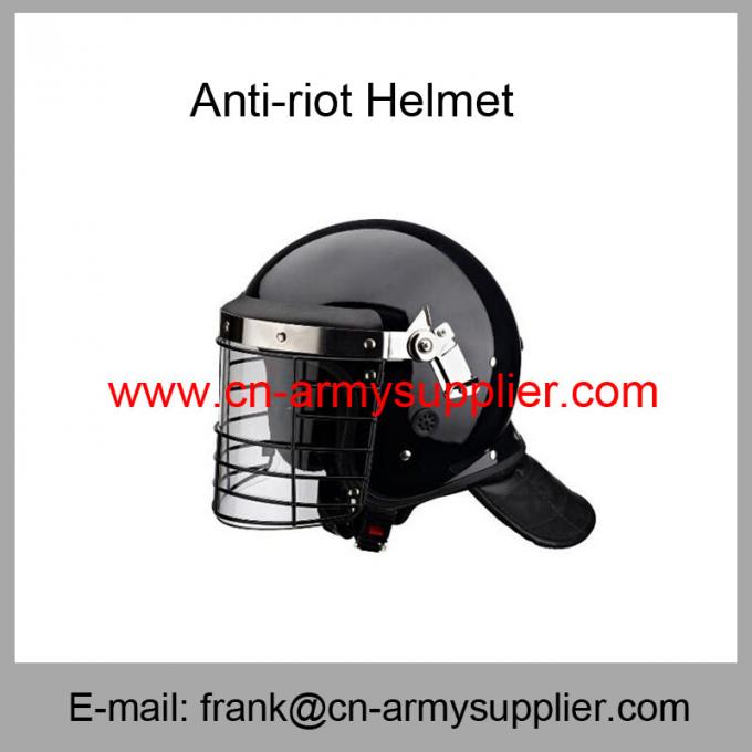Wholesale Cheap China Black Light Weight ABS Police Anti Riot Helmet