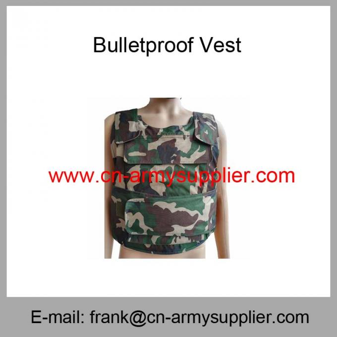 Wholesale Cheap China Woodland Camouflage NIJ IIIA Ballistic Vest