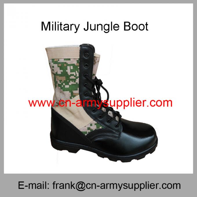 Wholesale Cheap China Split Leather Rubber Sole Camouflage Military Jungle Boots
