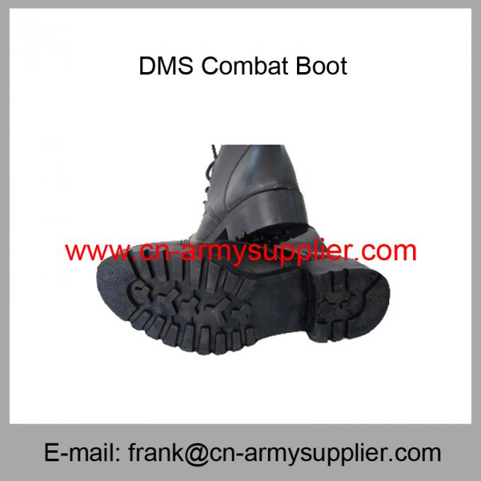 Wholesale Cheap China Army Black Full Grain Leather Military DMS Combat Boot