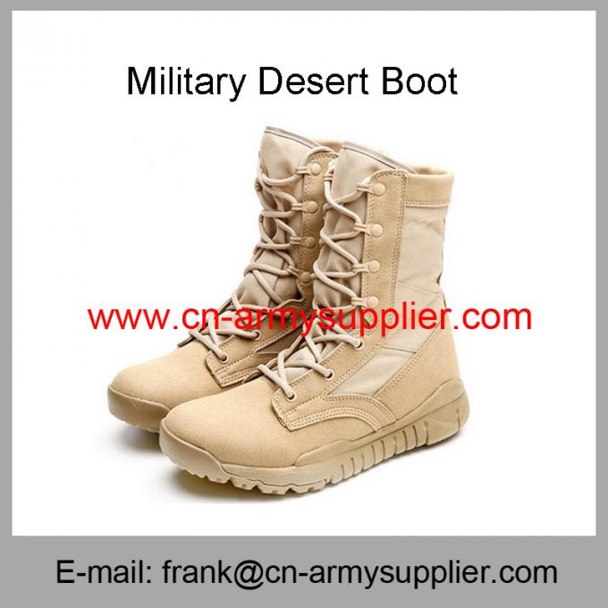 Wholesale Cheap China Army Brown Military Tactical Desert Boots