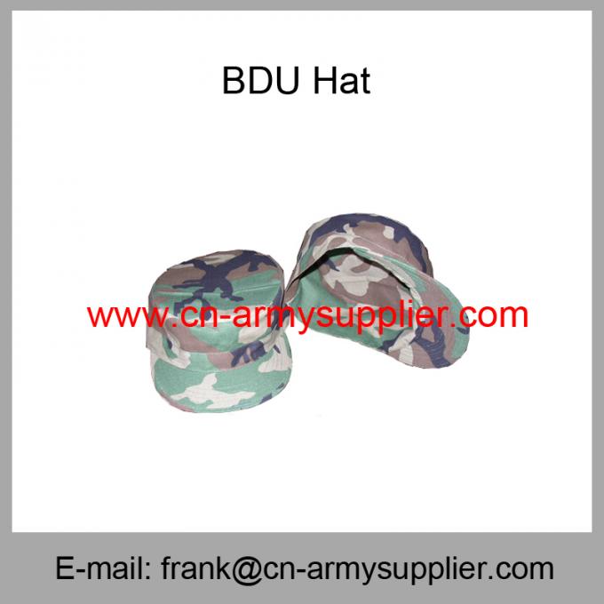 Wholesale Cheap China Army Woodland Camouflage Military BDU Hat