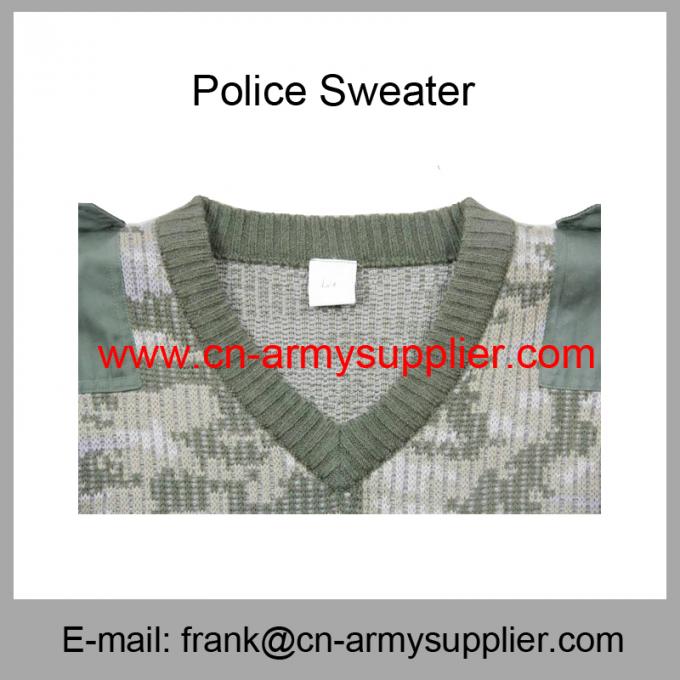 Wholesale Cheap China Police Wool Camouflage Military Pullover