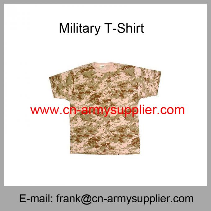 Wholesale Cheap China Army Digital Camouflage Military Police T-Shirt