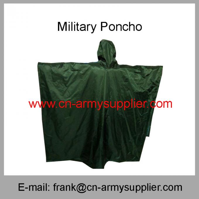 Wholesale Cheap China Army Green Oxford Polyester Nylon Military Police Poncho