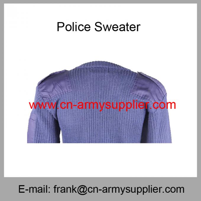 Wholesale Cheap China Army Navy Blue Wool Military Police Sweater