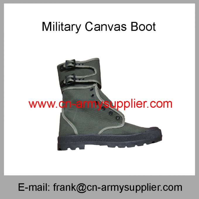Wholesale Cheap China Military Ankle French Army Police Canvas Boot