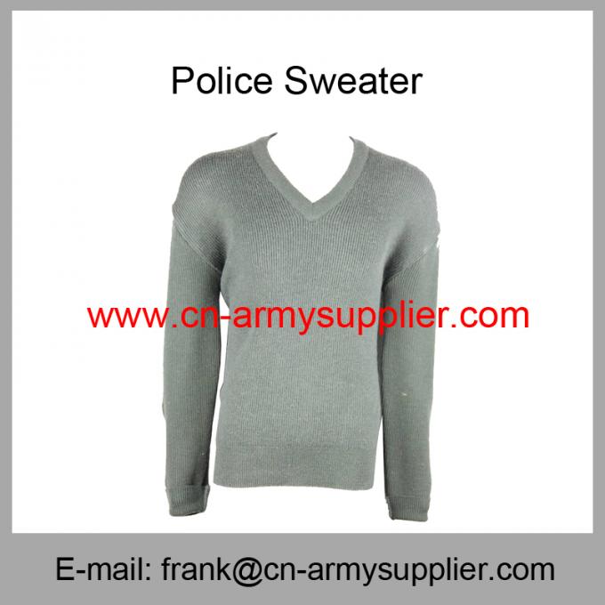 Wholesale Cheap China Military Wool Polyester Police Army Olive Green Jersey