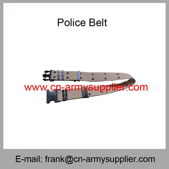Wholesale Cheap China Army Desert Tan Military PP Polyester Police  Belt