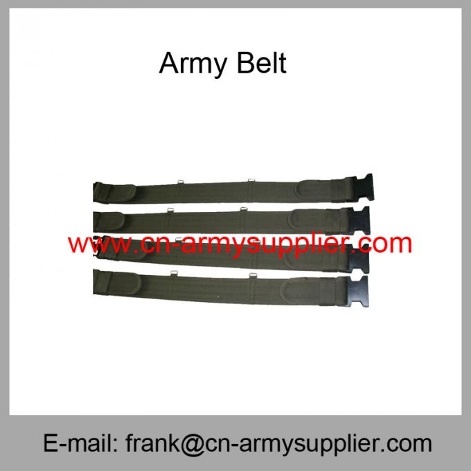 Wholesale Cheap China Army Green Military Metal Bucklet Police Duty  Belt