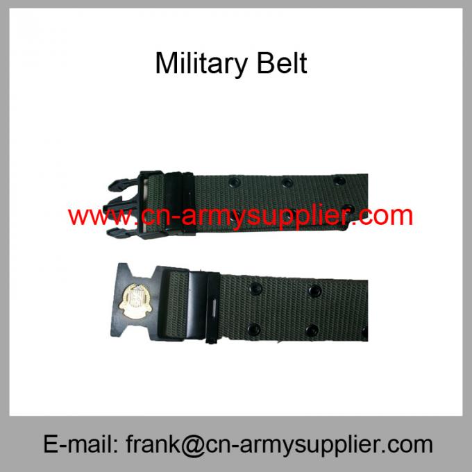 Wholesale Cheap China Army PP Army Green Military Plastic Buckle Police Belt