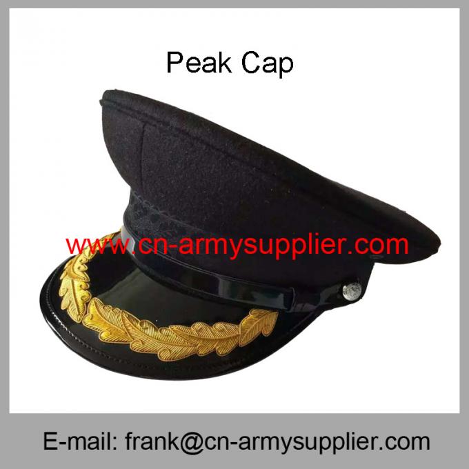 Wholesale Cheap China Army Golden Thread Color Ceremony  Police Peak Service Cap