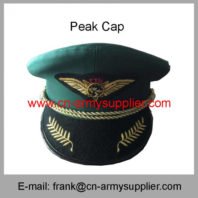 Wholesale Cheap China Army Gold Metal Color Police High Rank Officer Service Cap