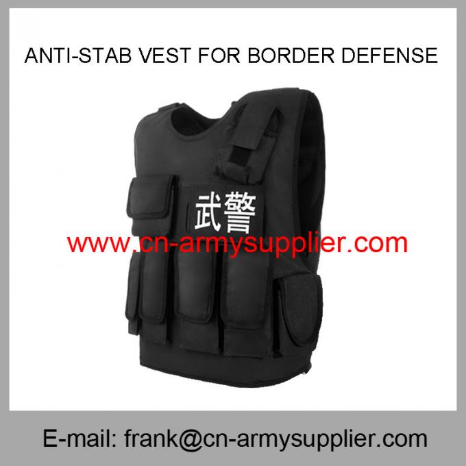 Wholesale Cheap China Army Black Color Anti-Stab Vest for Police Border Defence