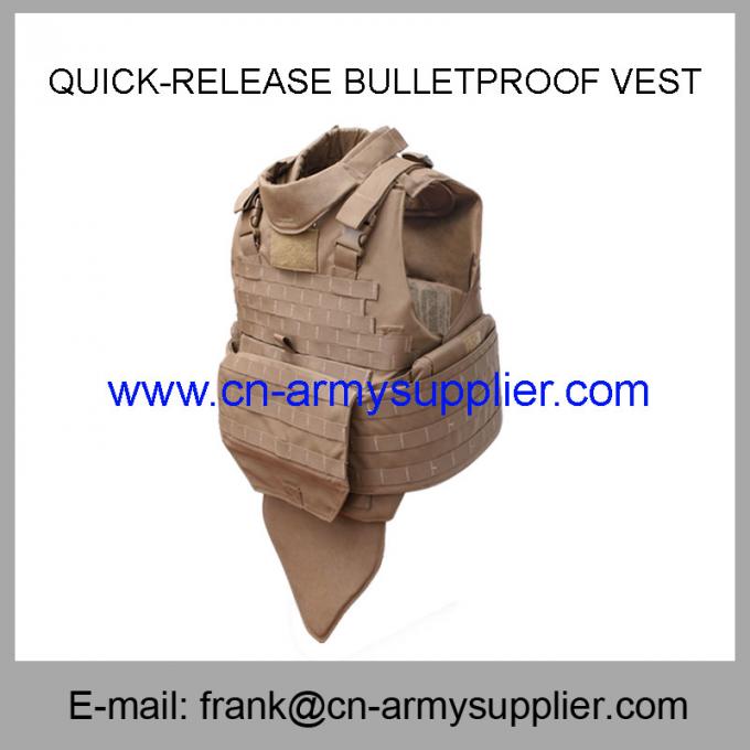 Wholesale Cheap China Army Tan Color  Quick-Release Police Bulletproof Vest