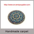 Jacquard plain cut pile loop pile wool acrylic handmade carpet rugs with backing
