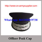Wholesale Cheap China Army Wool Polyester Military Police Officer Peak Cap