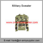Wholesale Cheap China Army Green Camouflage Wool Acrylic Military Sweater