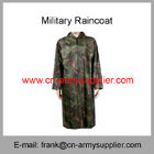 Wholesale Cheap China Army Woodland Camouflage Long Overcoat Style Military Raincoat