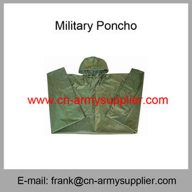 Wholesale Cheap China Plain Color Polyester Oxford Nylon Military Poncho