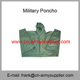 Wholesale Cheap China Plain Color Polyester Oxford Nylon Military Poncho