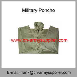 Wholesale Cheap China Plain Color Polyester Oxford Nylon Military Poncho