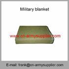 Wholesale Cheap China Army Green Wool Acrylic Polyester Military Blanket
