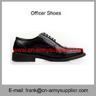 Wholesale Cheap China Military Black Leather Army Police Officer Shoes