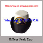 Wholesale Cheap China Army Color Military Police Officer Peak Service Cap