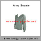Wholesale Cheap China Army Green Wool Acrylic Polyester Police Military Sweater