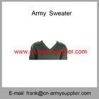Wholesale Cheap China Army Green Wool Acrylic Polyester Police Military Sweater