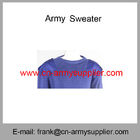 Wholesale Cheap China Military Navy Blue Wool Acrylic  Army Police Jumper