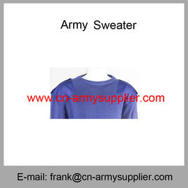 Wholesale Cheap China Military Navy Blue Wool Acrylic  Army Police Jumper