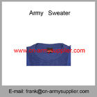 Wholesale Cheap China Military Navy Blue Wool Acrylic  Army Police Jumper
