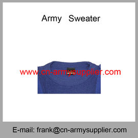 Wholesale Cheap China Military Navy Blue Wool Acrylic  Army Police Jumper