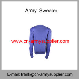 Wholesale Cheap China Military Navy Blue Wool Acrylic  Army Police Jumper