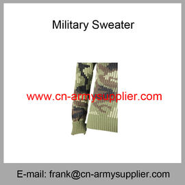 Wholesale Cheap China Military Camouflage Wool Acrylic  Police Army Sweater