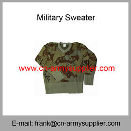 Wholesale Cheap China Army Camouflage Wool Acrylic  Police Military Sweater