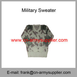 Wholesale Cheap China Army Camouflage Wool Acrylic  Police Military Pullover