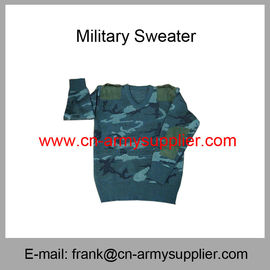 Wholesale Cheap China Army Camouflage Wool Acrylic  Police Military Pullover