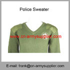 Wholesale Cheap China Military Wool Acrylic Police Army Green Sweater