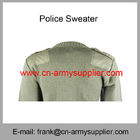 Wholesale Cheap China Military Wool Polyester Police Army Green Jumper