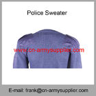 Wholesale Cheap China Military Wool Polyester Police Army Navy Blue Jumper