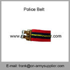 Wholesale Cheap China Military Red Kenya Army Cotton Leather Buckle Police Belt